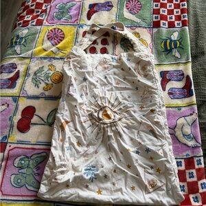 World Market Celestial Whimsigoth Embroidered Tote Bag